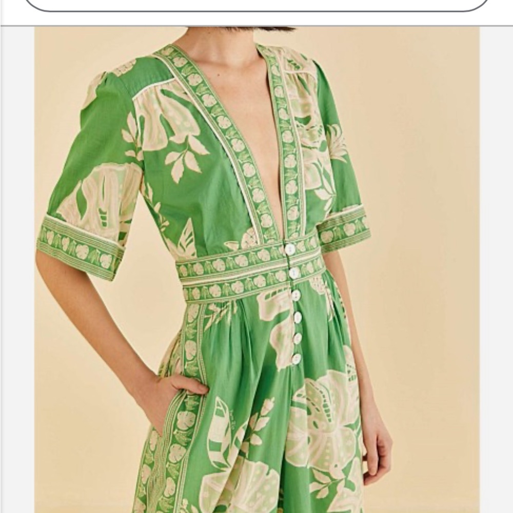 Farm Rio Monstera Wide Leg Jumpsuit - Picture 2 of 11